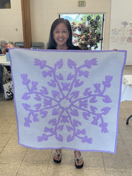 Michigan - Apple Blossom Quilted by Laurie