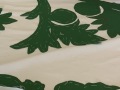 Basting the pattern to the background fabric