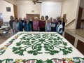 Basting complete ready of quilting.