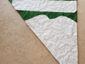 Laying out the quilt patter.