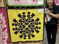Ilinois Violet quilted by Michyo
