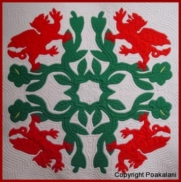 Hiroko's Hibiscus & Griffin 45" x 45"