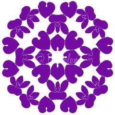 February - Violet Symbolizing Modesty, Virtue and Young Love